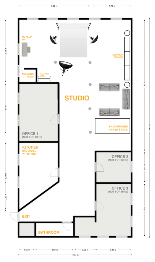 photography studio floor plans